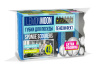 LEMON MOON ПЕНОЭФФЕКТ губки для посуды 3-СЛОЙНЫЕ ВОЛНИСТЫЙ ПОРОЛОН 96х64х45 4шт (12)