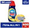 Гель для посудомоечных машин Finish All in One Shine&Protect Антижир Лимон  600 мл