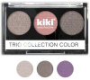 Тени KIKI Shadow Trio Collection Color 105 Бежево-коричневый, Шоколад, Темно-сливовый